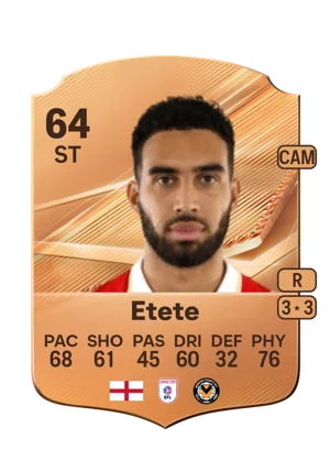 Etete - 64 - Rare EA FC 27 card