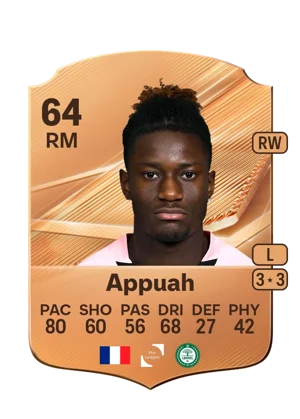 Appuah - 64 - Rare EA FC 27 card