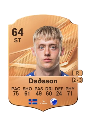 Daðason - 64 - Rare EA FC 27 card