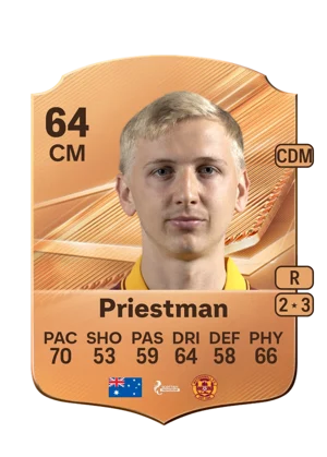 Priestman - 64 - Rare EA FC 27 card