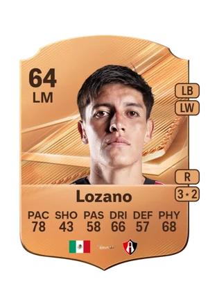 Lozano - 64 - Rare EA FC 27 card