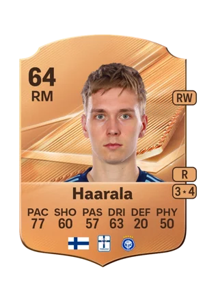 Haarala - 64 - Rare EA FC 27 card
