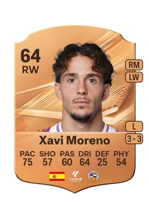 Xavi Moreno - 64 - Rare EA FC 27 card