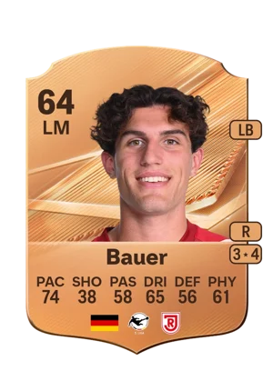 Bauer - 64 - Rare EA FC 27 card