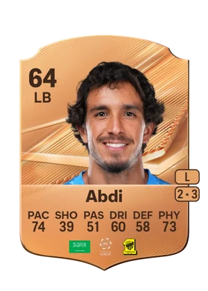 Abdi - 64 - Rare EA FC 27 card