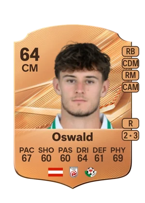 Oswald - 64 - Rare EA FC 27 card
