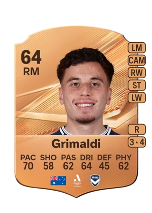 Grimaldi - 64 - Rare EA FC 27 card