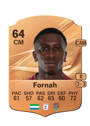 Fornah - 64 - Rare EA FC 27 card