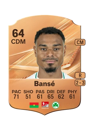 Bansé - 64 - Rare EA FC 27 card