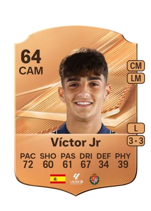Víctor Jr - 64 - Rare EA FC 27 card
