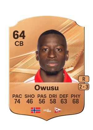Owusu - 64 - Rare EA FC 27 card
