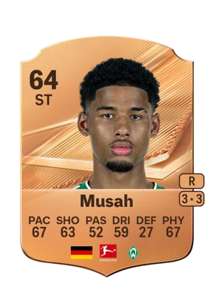Musah - 64 - Rare EA FC 27 card