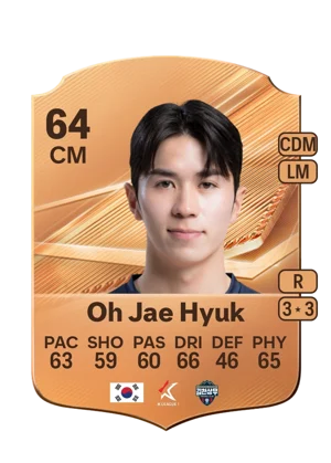 Oh Jae Hyuk - 64 - Rare EA FC 27 card