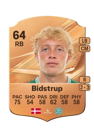 Bidstrup - 64 - Rare EA FC 27 card