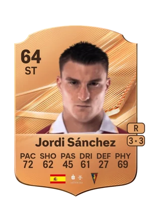 Jordi Sánchez - 64 - Rare EA FC 27 card