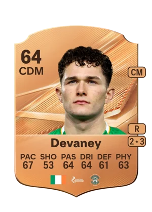 Devaney - 64 - Rare EA FC 27 card