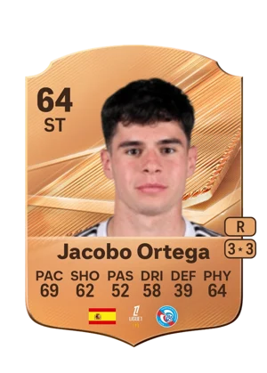 Jacobo Ortega - 64 - Rare EA FC 27 card