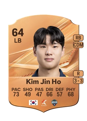 Kim Jin Ho - 64 - Rare EA FC 27 card