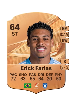 Erick Farias - 64 - Rare EA FC 27 card