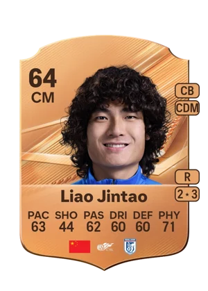 Liao Jintao - 64 - Rare EA FC 27 card