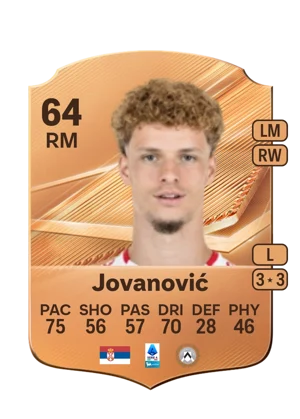 Jovanović - 64 - Rare EA FC 27 card