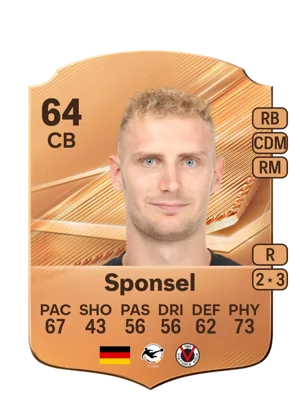 Sponsel - 64 - Rare EA FC 27 card