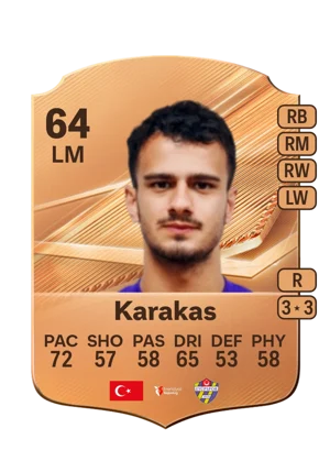 Karakas - 64 - Rare EA FC 27 card