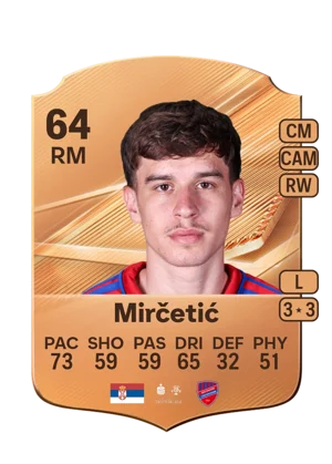 Mirčetić - 64 - Rare EA FC 27 card