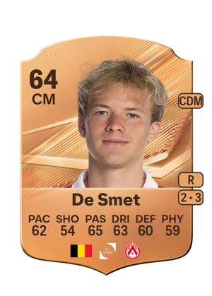De Smet - 64 - Rare EA FC 27 card
