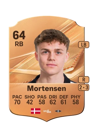 Mortensen - 64 - Rare EA FC 27 card