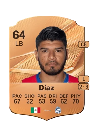 Díaz - 64 - Rare EA FC 27 card