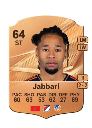 Jabbari - 64 - Rare EA FC 27 card