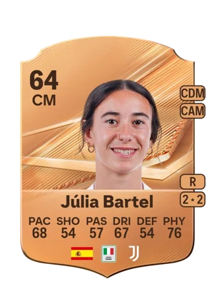 Júlia Bartel - 64 - Rare EA FC 27 card