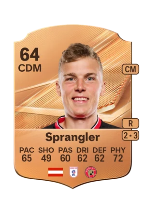Sprangler - 64 - Rare EA FC 27 card