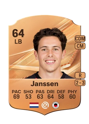 Janssen - 64 - Rare EA FC 27 card
