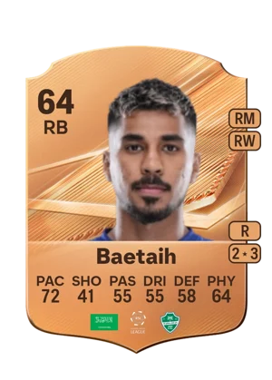 Baetaih - 64 - Rare EA FC 27 card