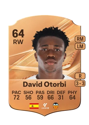 David Otorbi - 64 - Rare EA FC 27 card