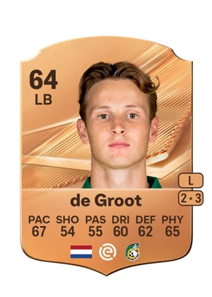 de Groot - 64 - Rare EA FC 27 card