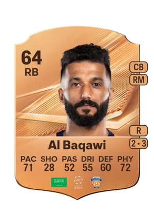 Al Baqawi - 64 - Rare EA FC 27 card