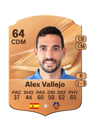Alex Vallejo - 64 - Rare EA FC 27 card