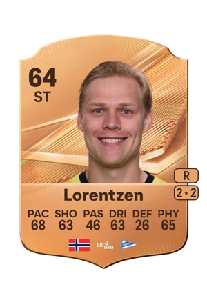 Lorentzen - 64 - Rare EA FC 27 card