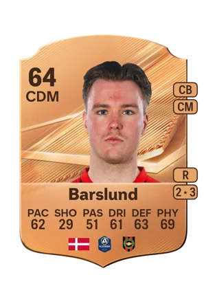 Barslund - 64 - Rare EA FC 27 card