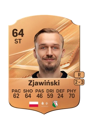 Zjawiński - 64 - Rare EA FC 27 card