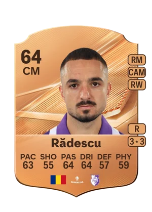 Rădescu - 64 - Rare EA FC 27 card
