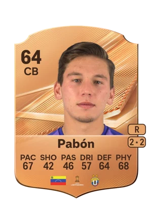 Pabón - 64 - Rare EA FC 27 card