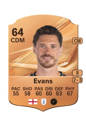 Evans - 64 - Rare EA FC 27 card