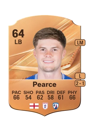Pearce - 64 - Rare EA FC 27 card