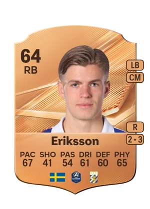 Eriksson - 64 - Rare EA FC 27 card