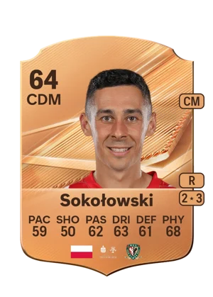Sokołowski - 64 - Rare EA FC 27 card