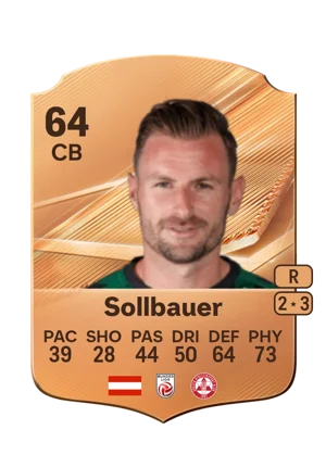 Sollbauer - 64 - Rare EA FC 27 card